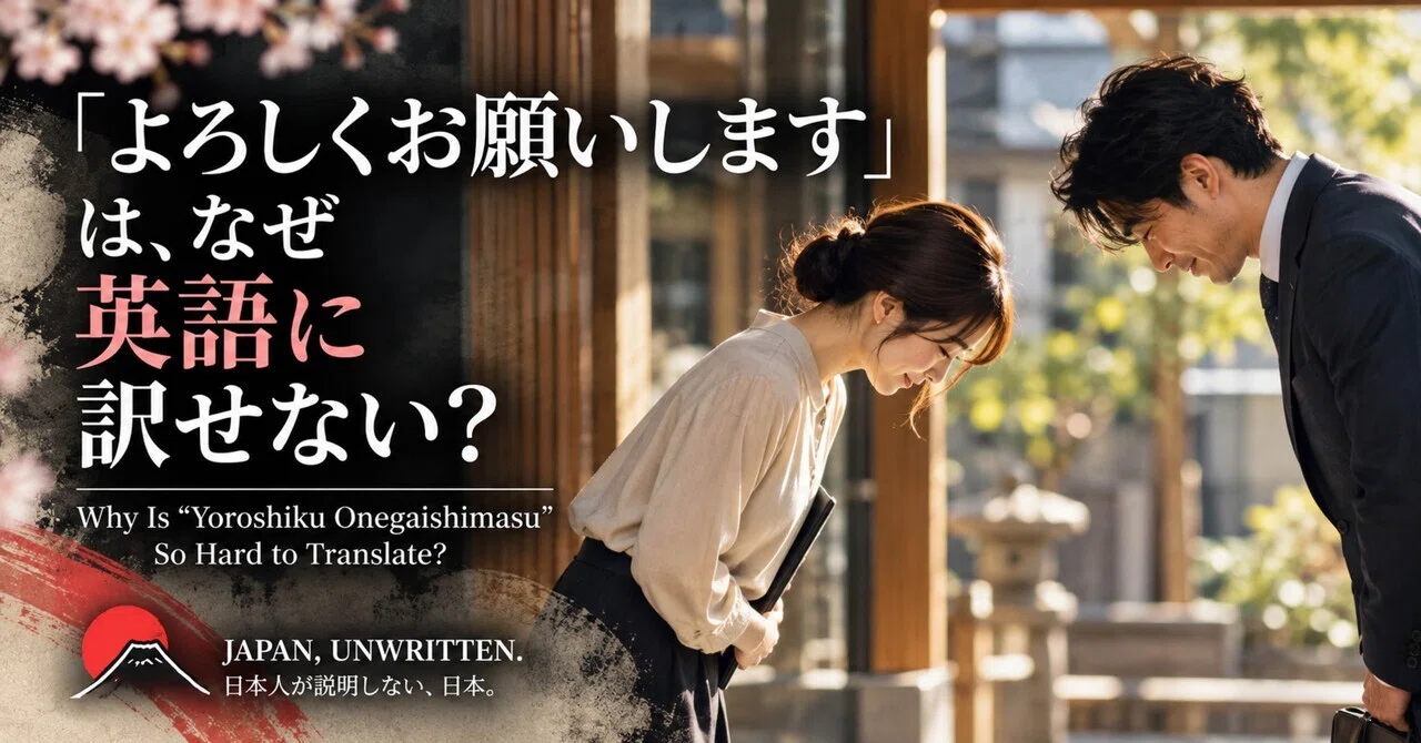 Why Is “Yoroshiku Onegaishimasu” So Hard to Translate?｜Japan, Unwritten.