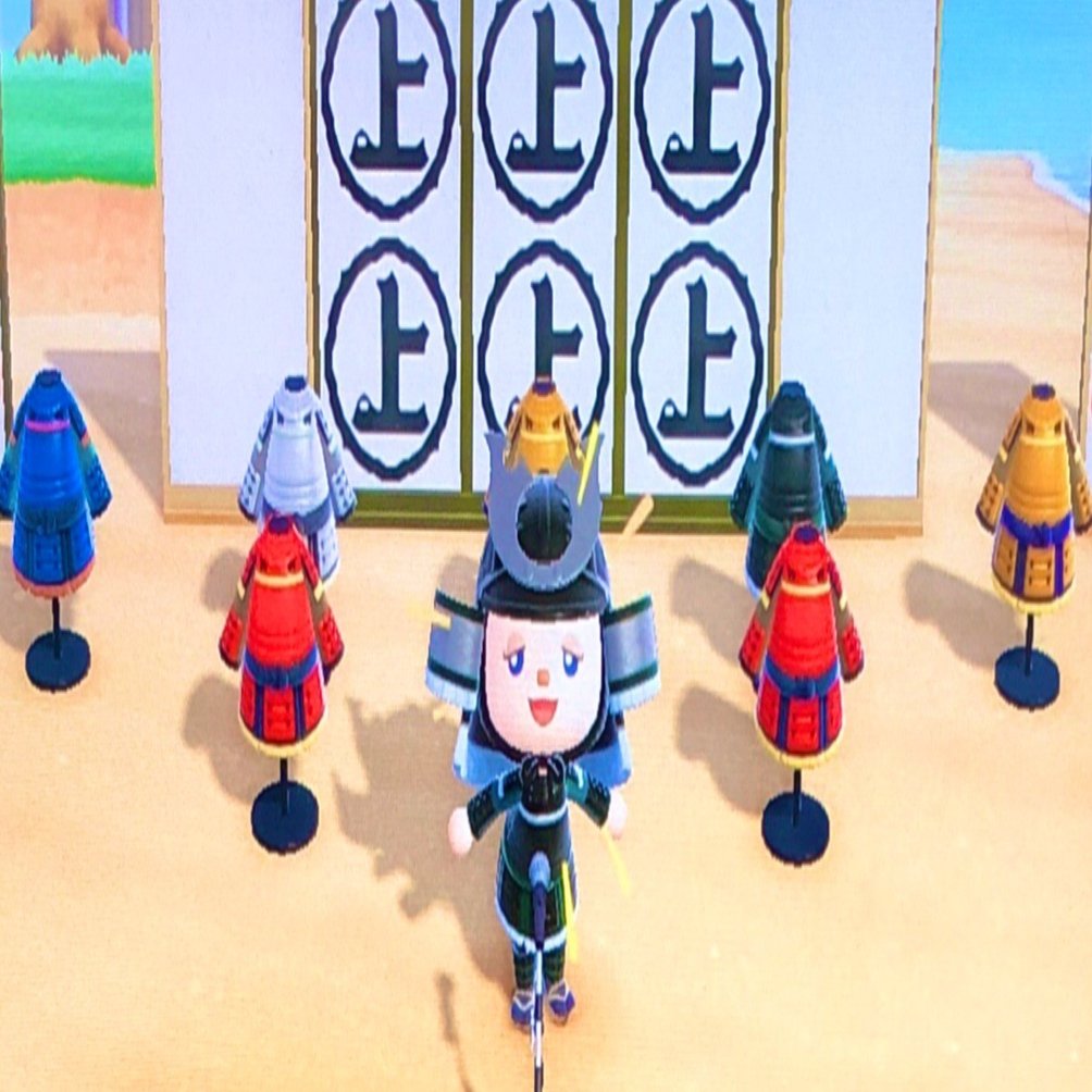 ホール雑記録⛏甲冑好きの私が勝手に本気出してあつ森の｢かっちゅう｣を