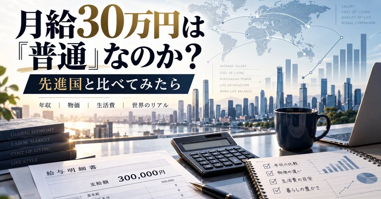 Is a monthly salary of 300,000 yen 'average'? Comparing it with ...