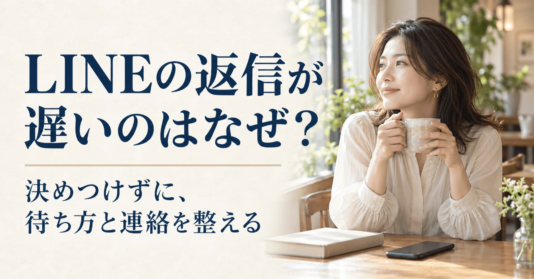 LINEの返信が遅いのはなぜ？男女の心理を決めつけず、待つ時間と連絡の