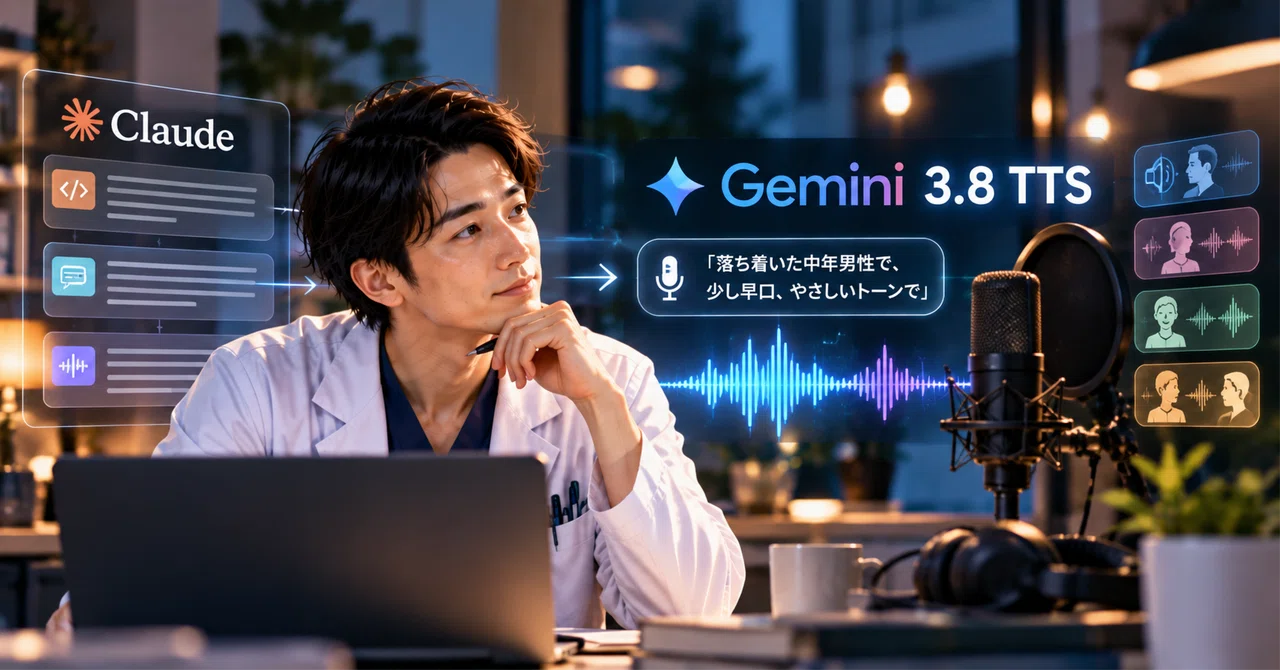 Scripts by Claude, Voices by Gemini 3.8 TTS—Three Things to Decide ...