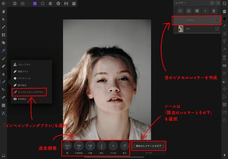 Ipad版 Affinity Photoで画像の非破壊編集を楽しもう インペインティングブラシ編 Miyuki Note