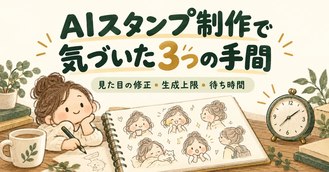 Creating LINE stickers with AI: Things I noticed about visual ...
