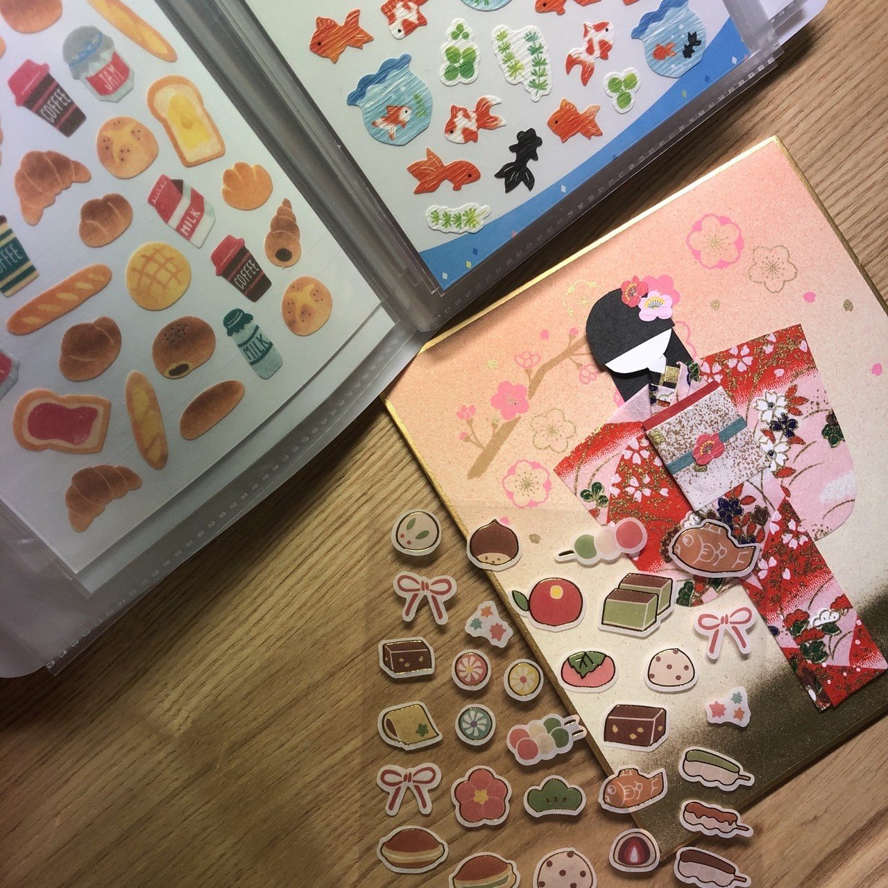 好きなこと集結させたら千代紙人形になった｜am