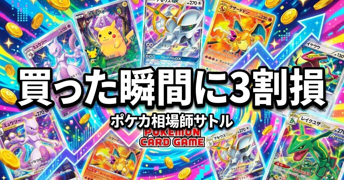 ポケカは買った瞬間に3割損｜往復コストの計算｜神崎 悟｜ポケカ相場師