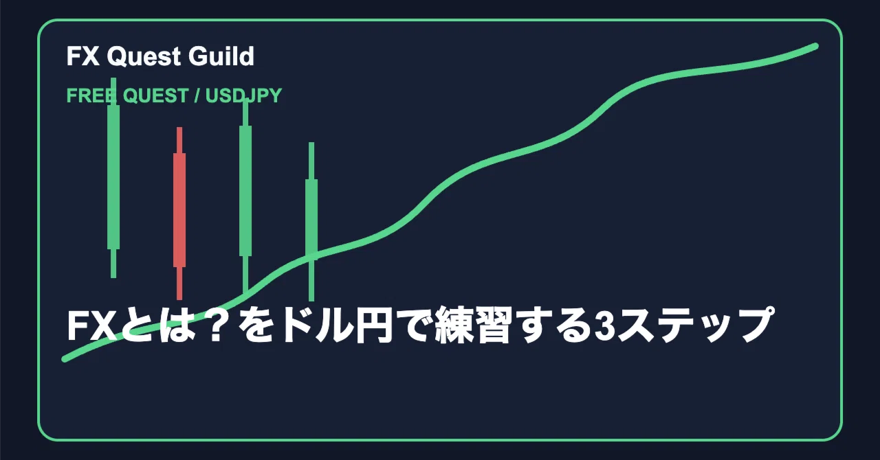 Free Access: 3 Steps to Practice 'What is FX?' Using USD/JPY｜Ao