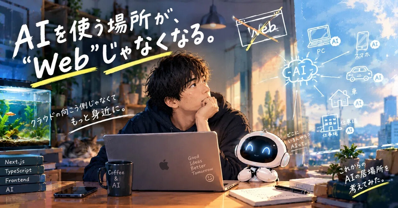 The place where we use AI will no longer be the 