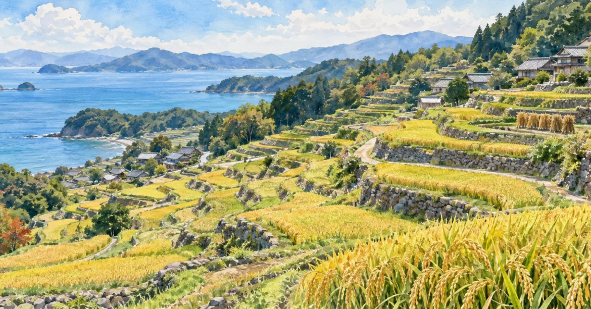 Shodoshima Nakayama Senmaida | Viewing the Curves of Rice Fields on a ...