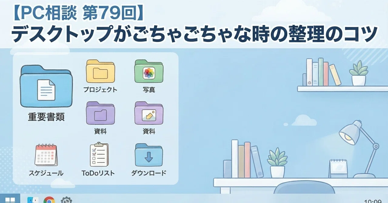 [PC Consultation #79] Tips for organizing a cluttered desktop｜むっしゅ