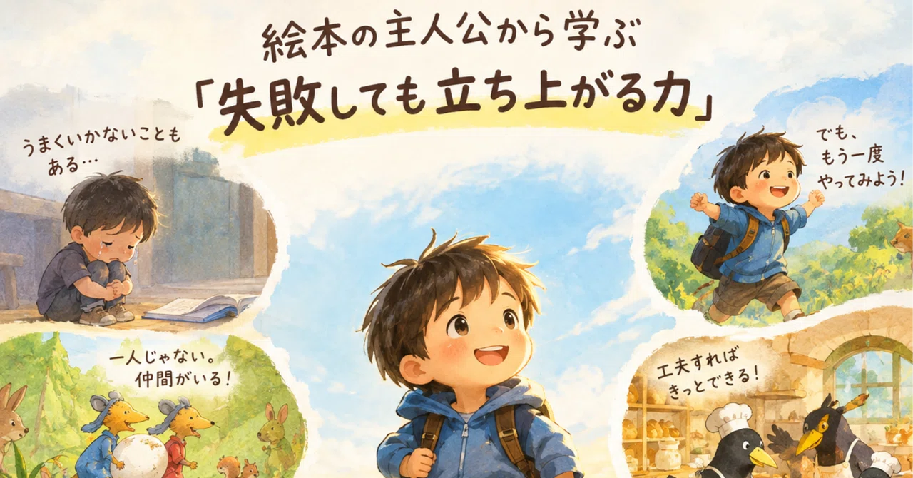 絵本の主人公から学ぶ「失敗しても立ち上がる力」｜Rose