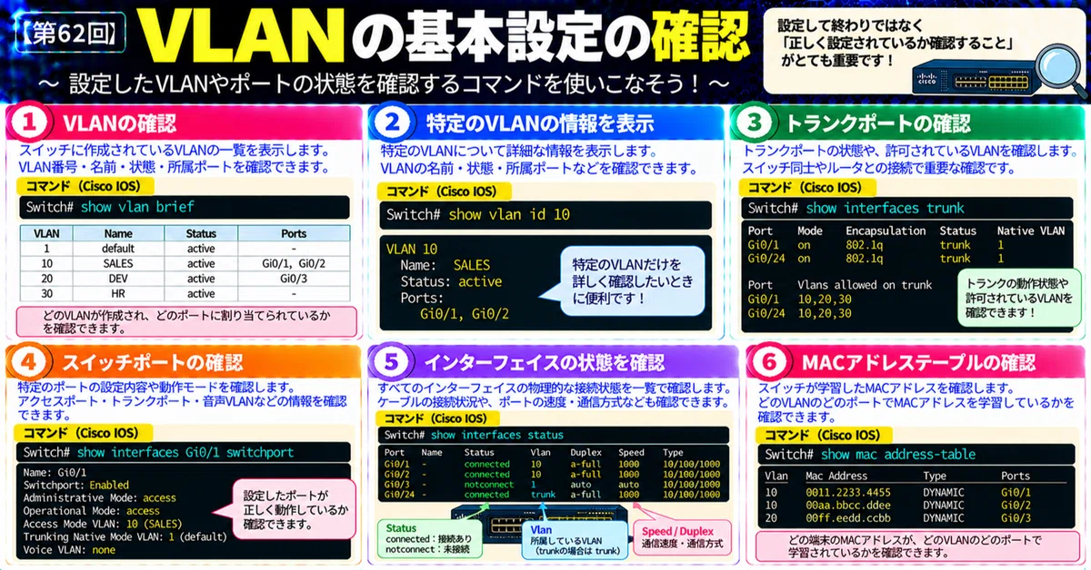 [No. 62] Verifying Basic VLAN Settings｜somibank