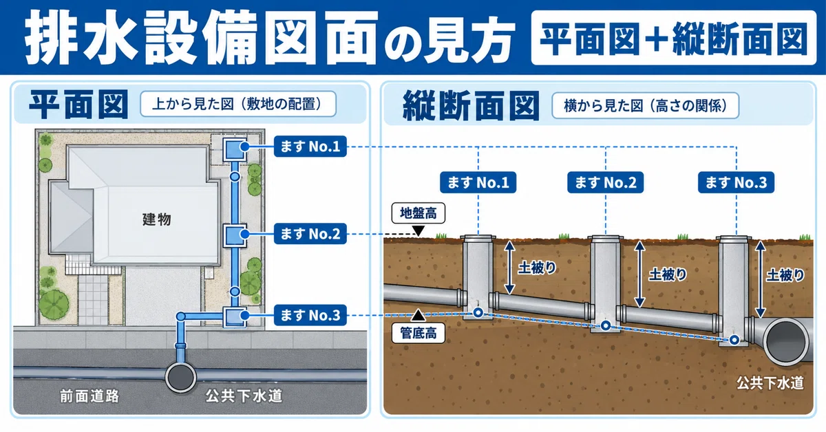 How to Read Drainage Facility Drawings | A Beginner's Guide to Plan ...