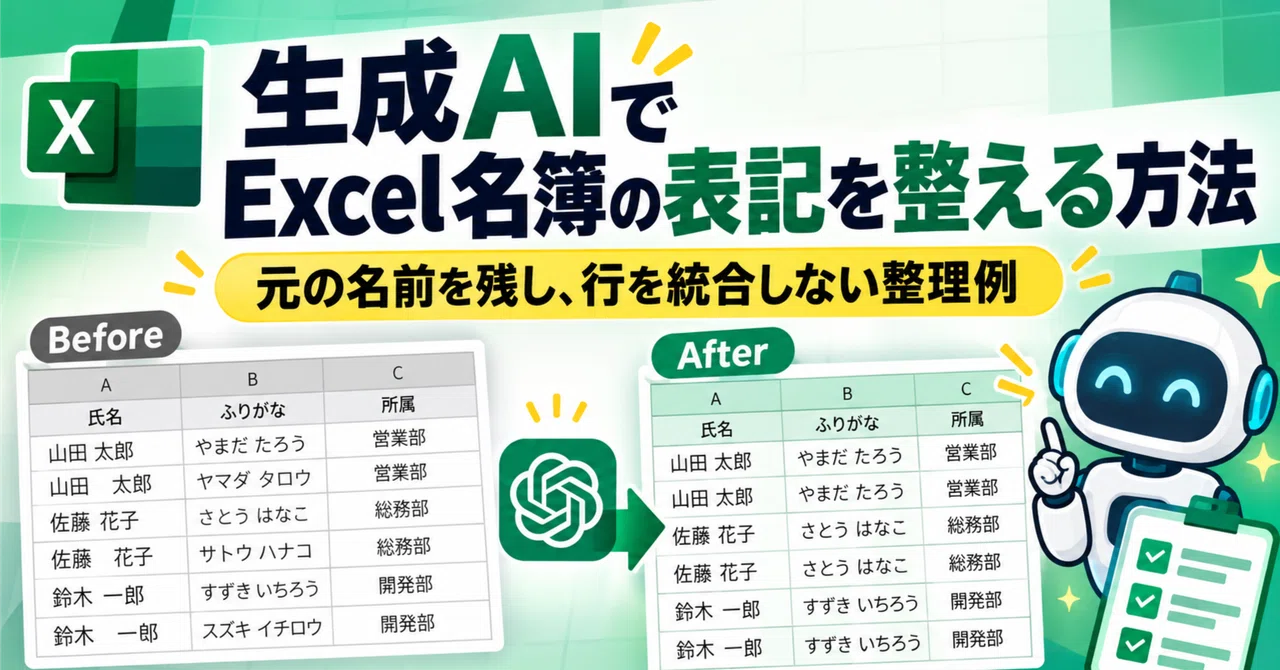 How to Standardize Excel Lists with Generative AI | An Example of ...
