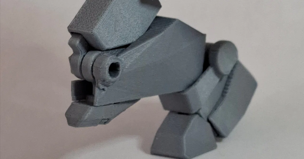 I want to make a movable robot figure with Blender and a 3D printer #4｜RB魚