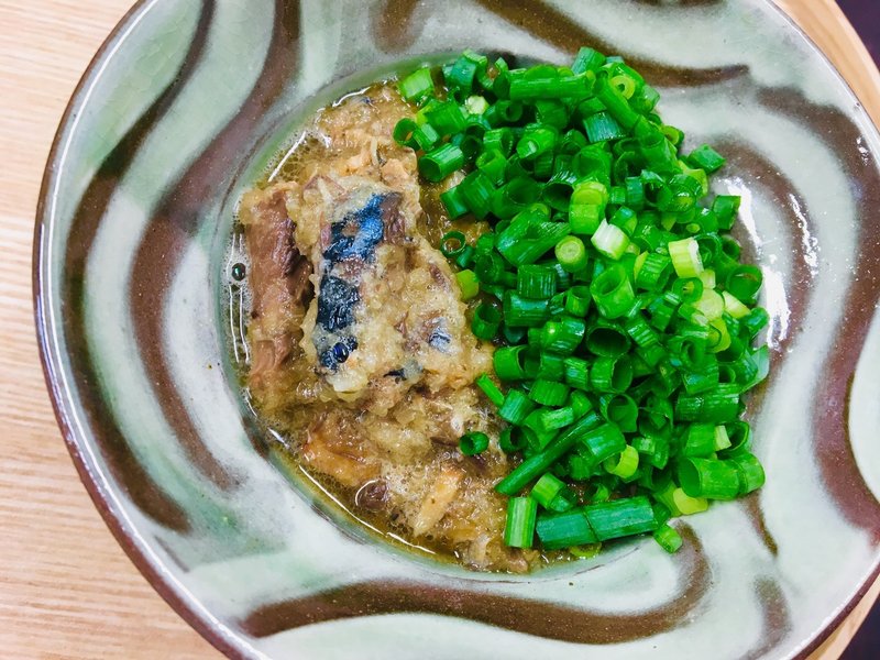 お料理 鯖味噌缶のみぞれ煮 調理時間 10分 たけうちたろう Note