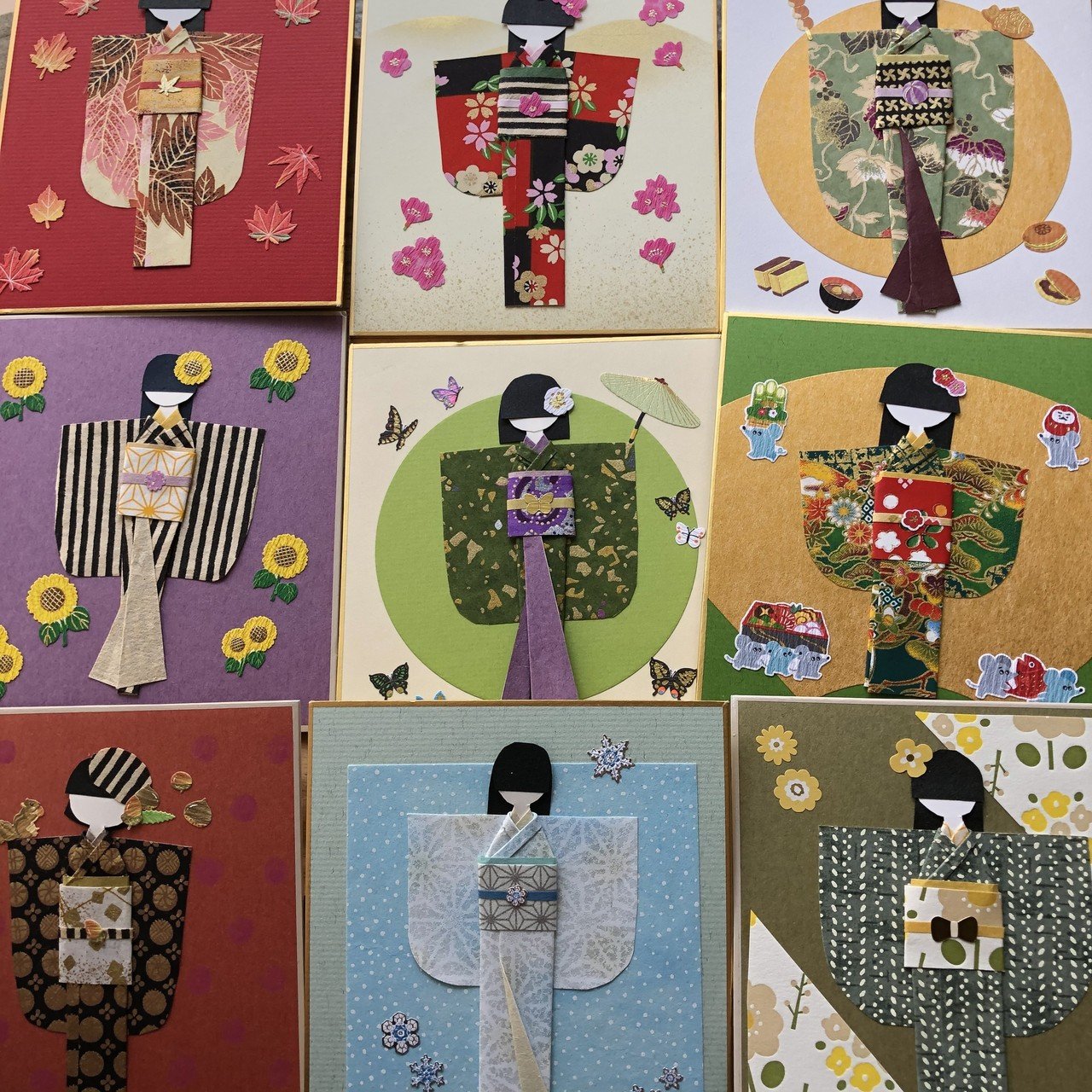 好きなこと集結させたら千代紙人形になった｜am