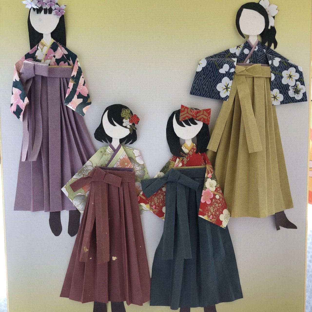 好きなこと集結させたら千代紙人形になった｜am