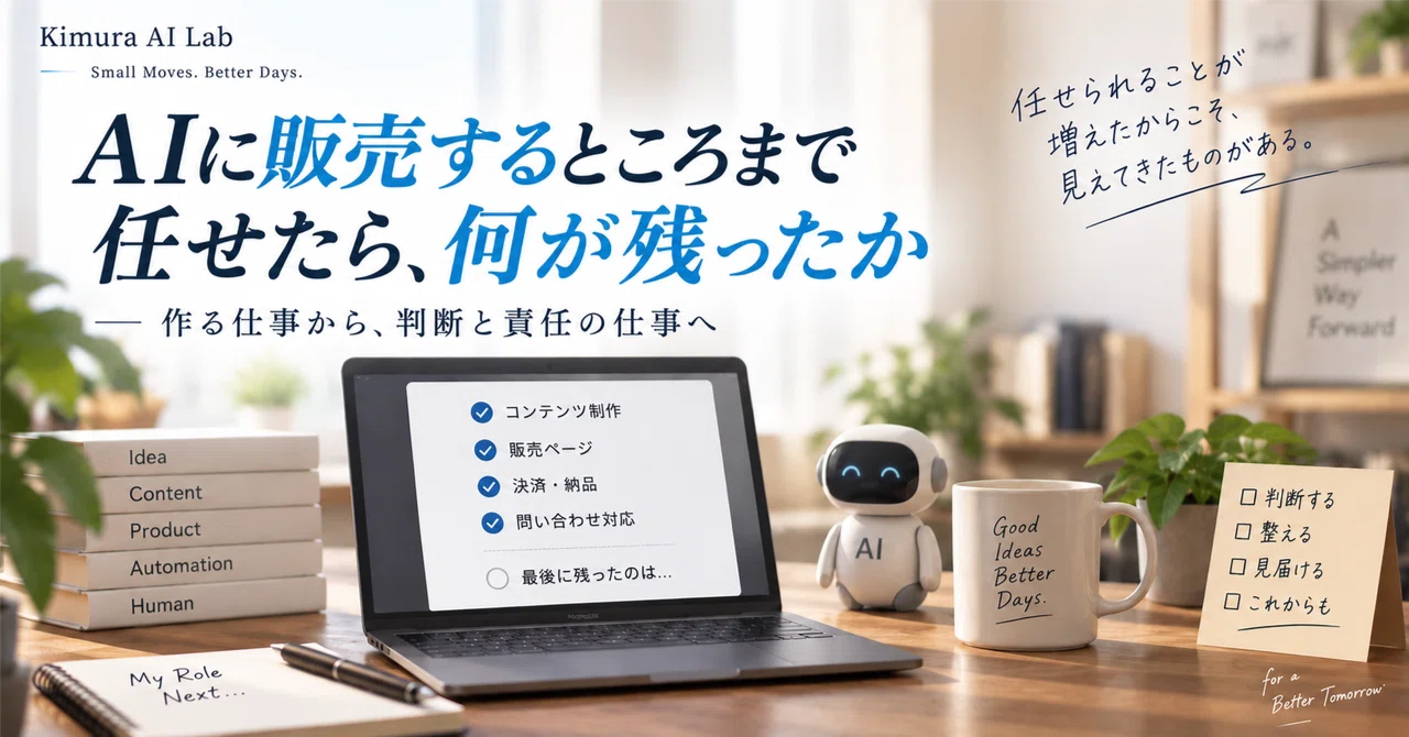 What remained after I left the sales process to AI｜Kimura AI Lab