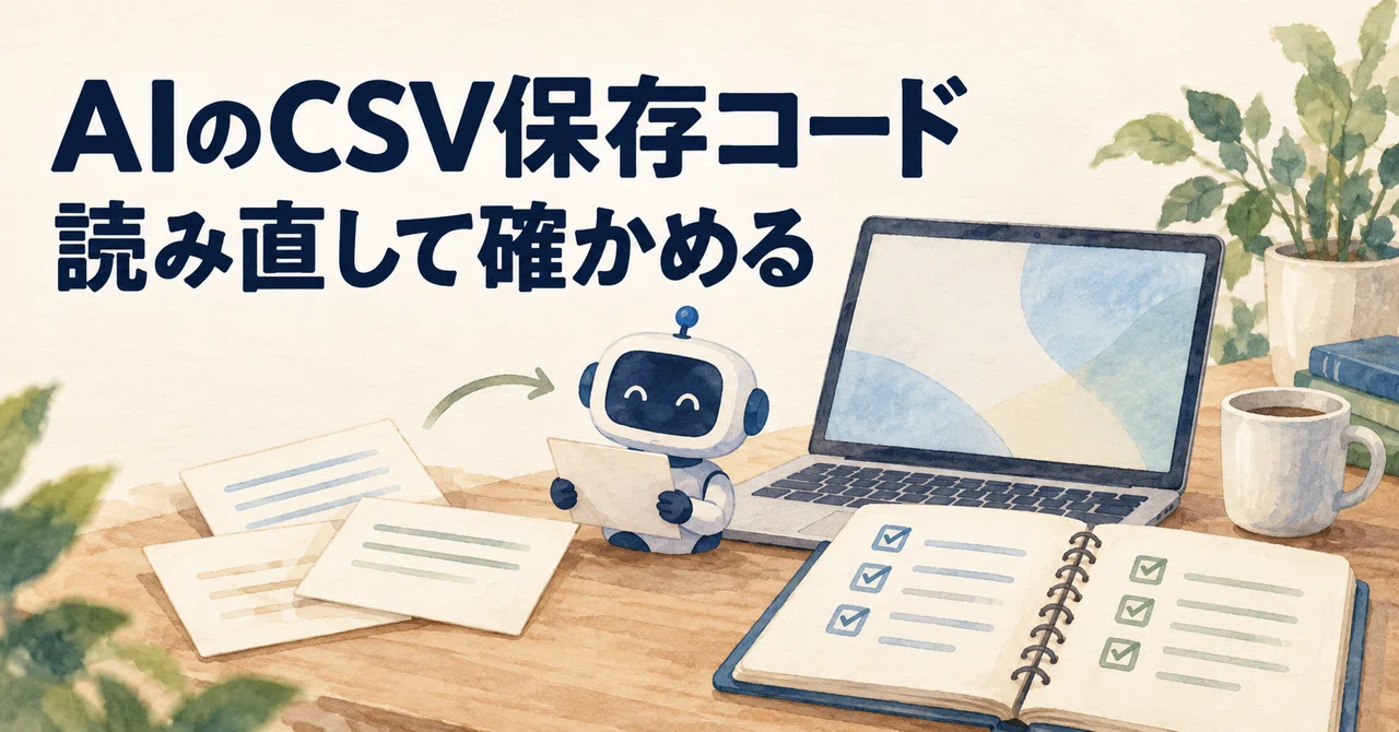 AI CSV Saving Code: Will Notes with Commas Break? | Verify by Reading ...