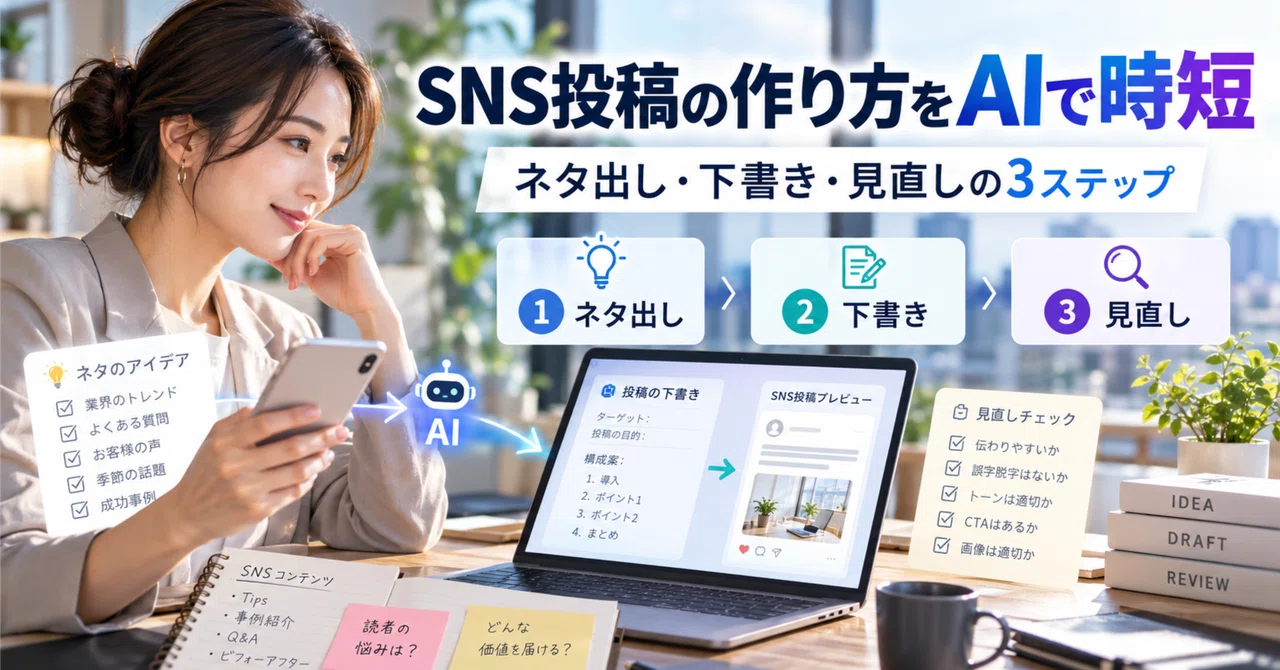 Save Time Creating SNS Posts with AI: 3 Steps for Brainstorming ...