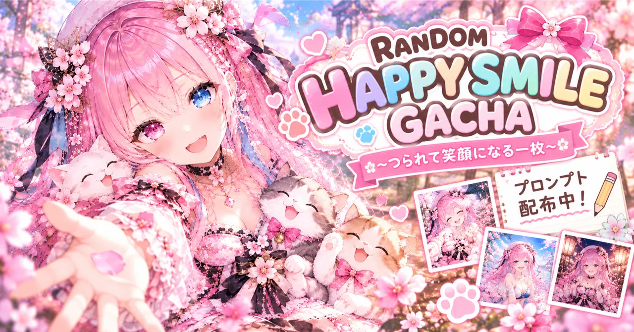 【RANDOM HAPPY SMILE GACHA】｜夜雪