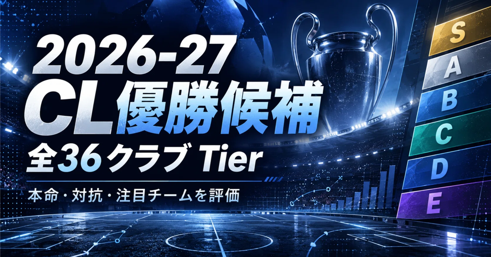 2026-27 CL優勝候補】チャンピオンズリーグ全36クラブTier｜本命・対抗