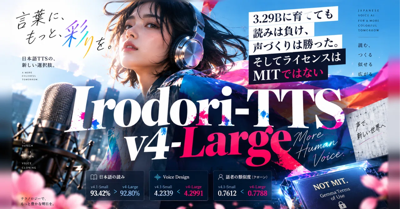 Reading Irodori-TTS-v4-Large from Primary Sources: It Lost in Reading ...