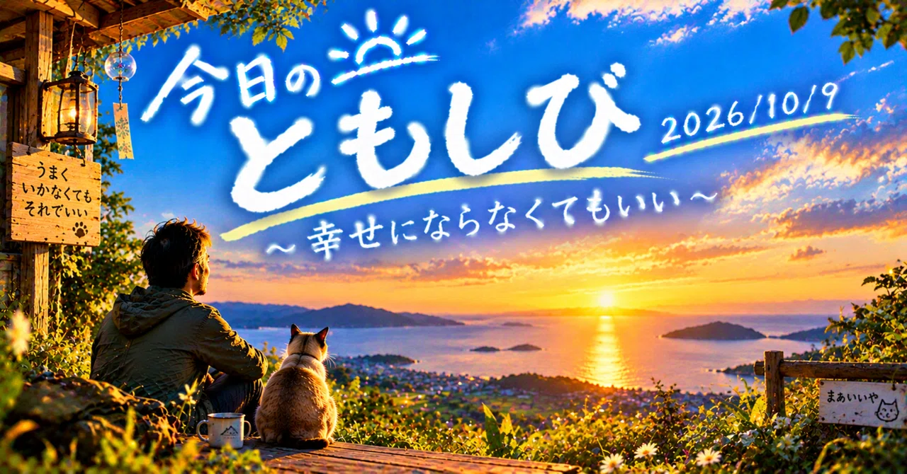 Today's Light | It's Okay Not to Be Happy | 2026/10/9｜銀河太郎【心の明らめ案内人】