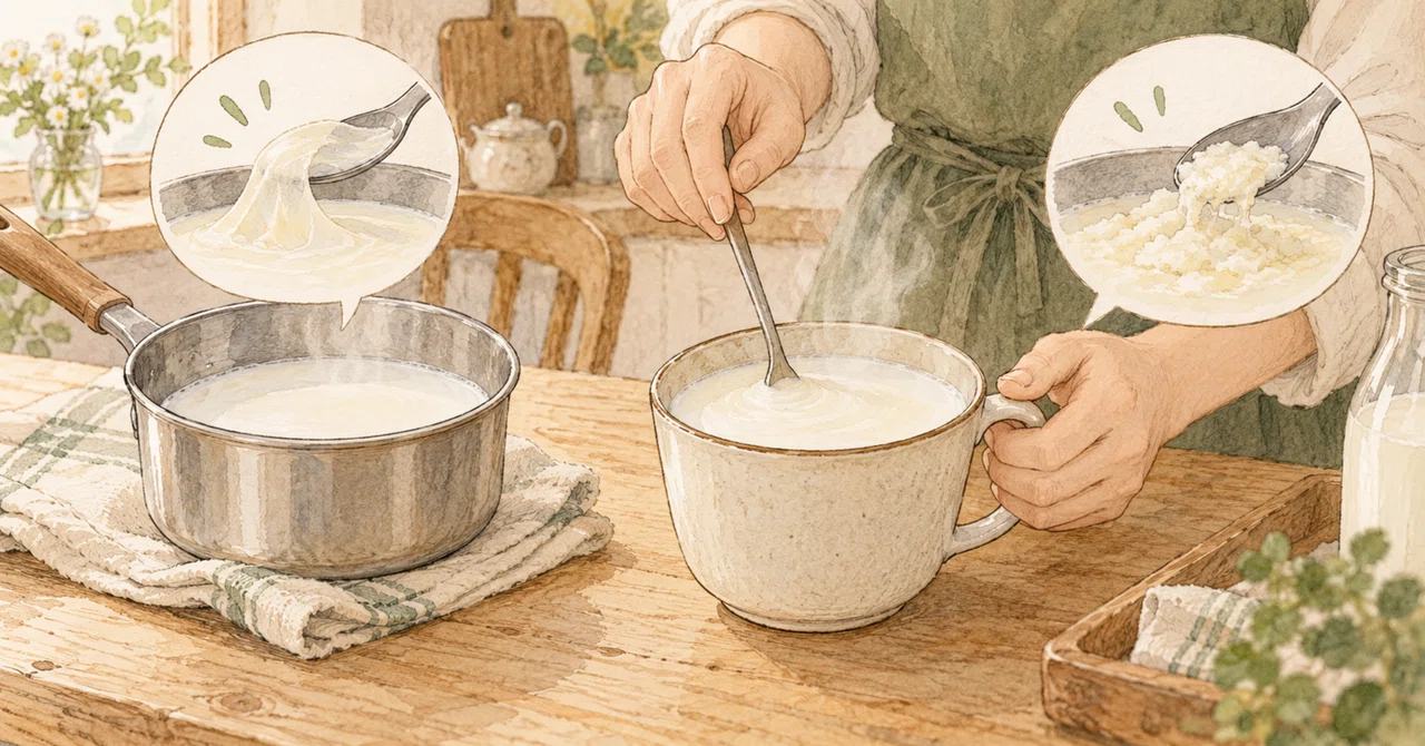 Should you remove the film on heated milk? Distinguishing between ...