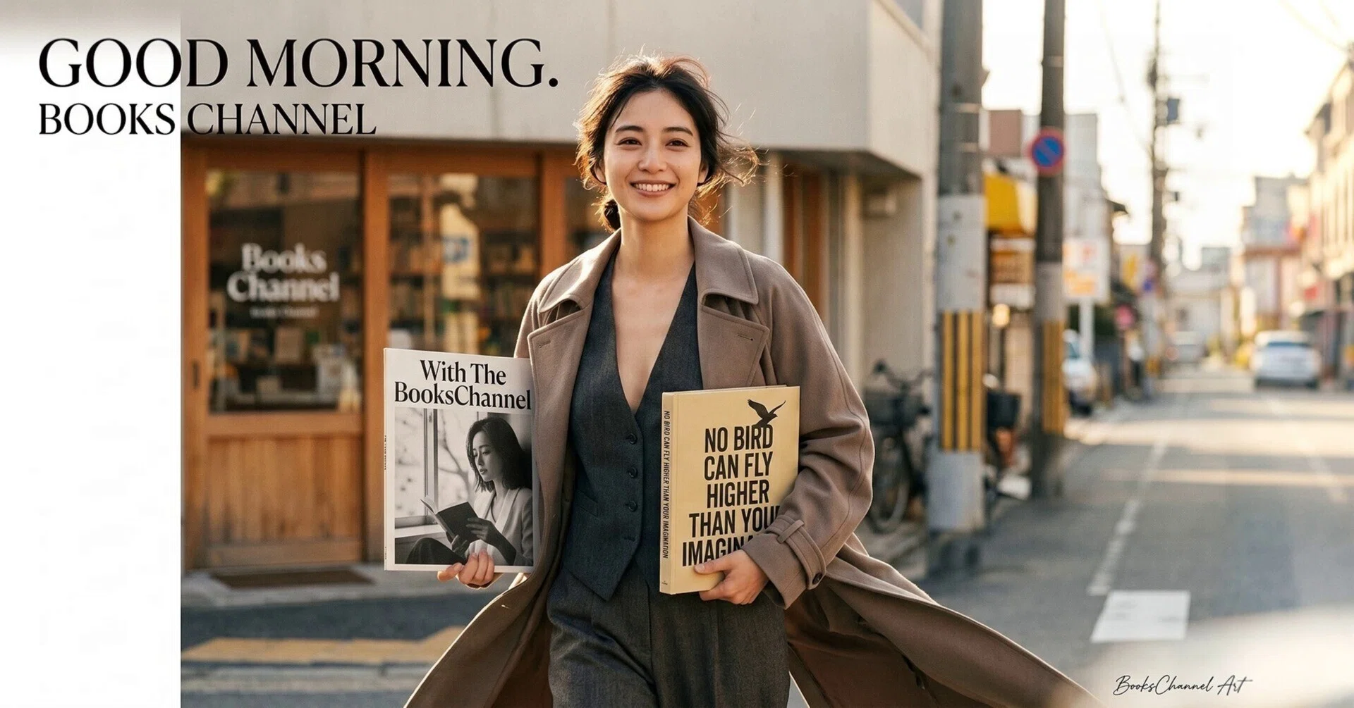 腕に抱えたLPレコードと本。朝の光を踏みしめて街へ ｜ BOOKS CHANNEL