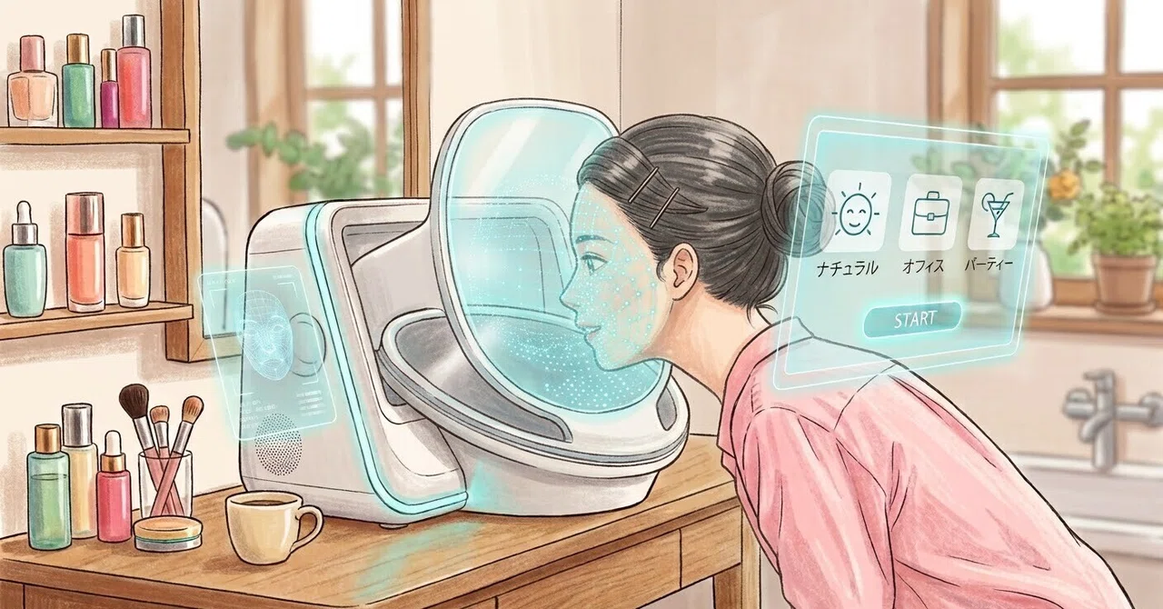 I want a fully automatic makeup machine that keeps my hands clean ...