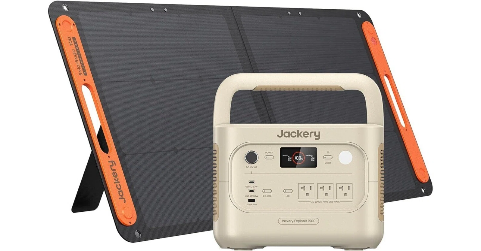 Jackery Jackery (ジャクリ) ポータブル電源 1500 New 100W ソーラー