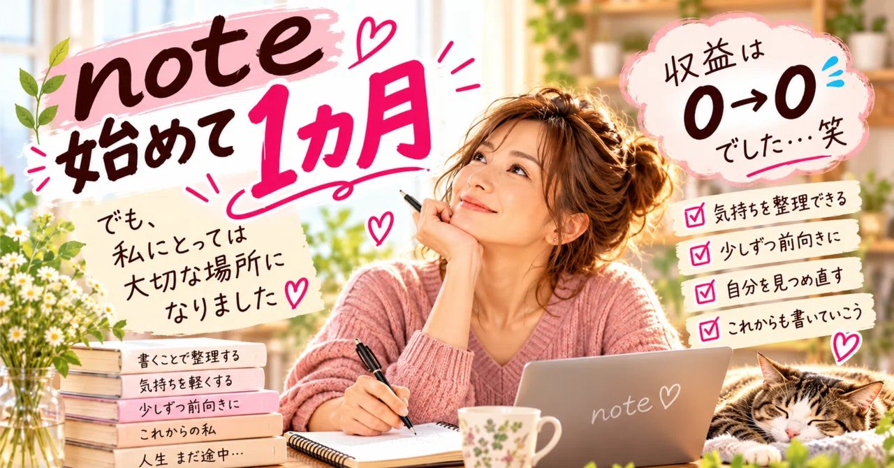 One month since starting note. Revenue was 0 to 0｜由紀子