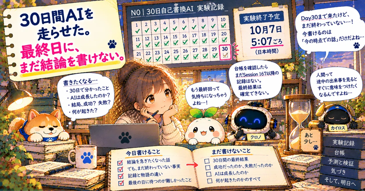 I ran an AI for 30 days. On the final day, I still cannot write a ...