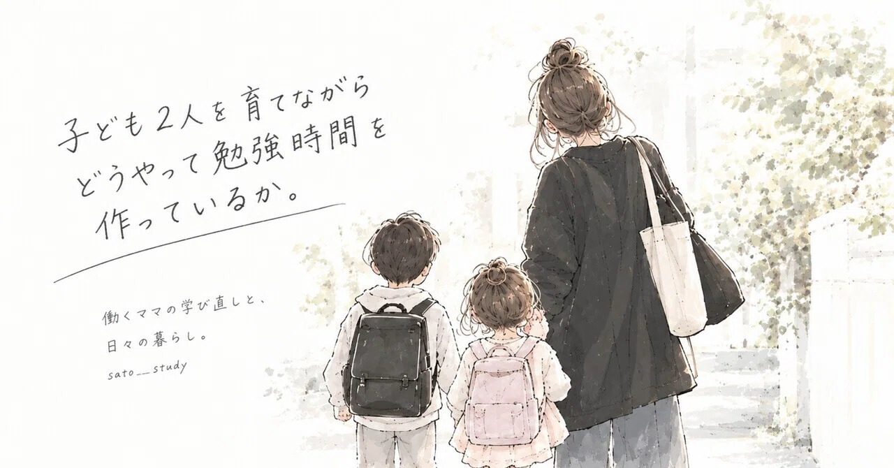How do I make time to study while raising two children?｜sato｜32歳からの学び直し