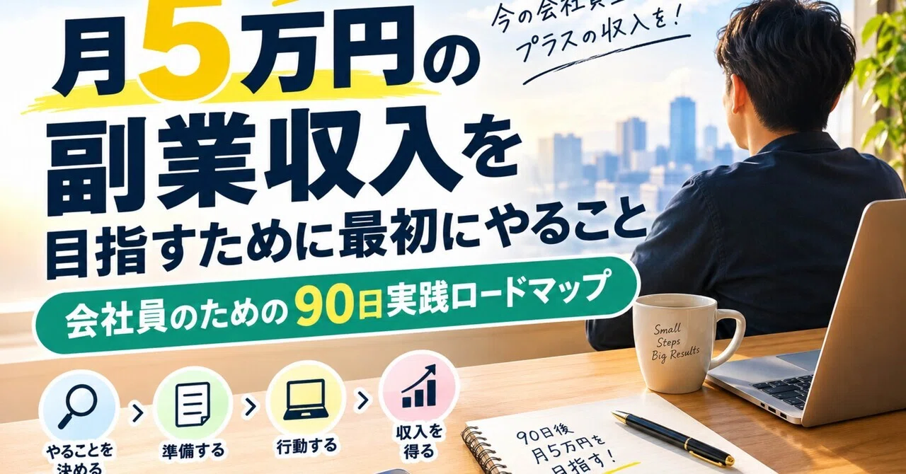 What to Do First to Aim for 50,000 Yen in Monthly Side Income: A 90-Day ...