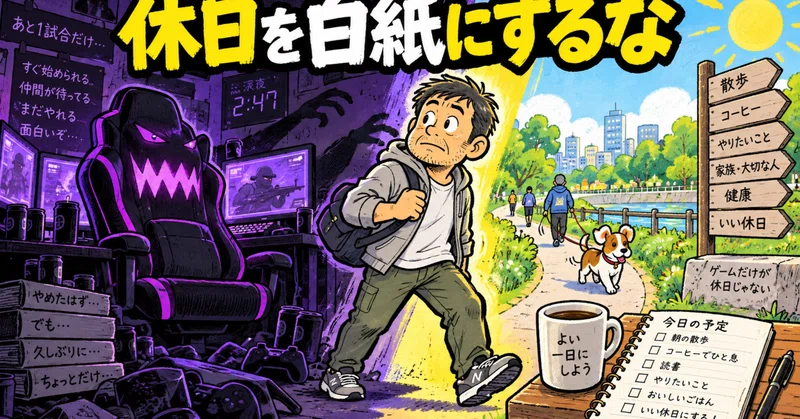 土曜の朝が一番危ない――FPSをやめた人間は、休日を白紙にするな