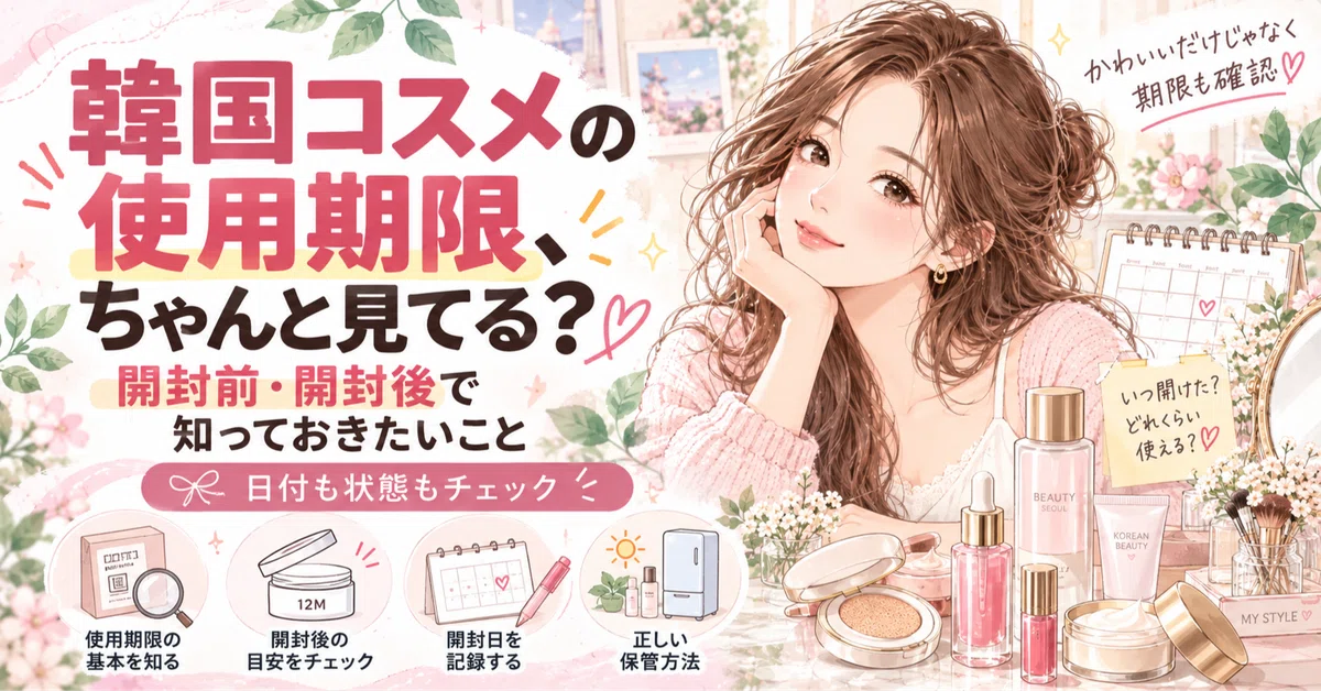 韓国コスメの使用期限、ちゃんと見てる？開封前・開封後で知っておき