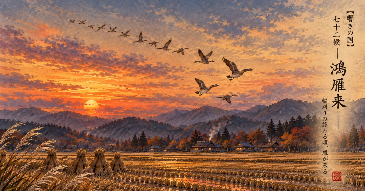 [Land of Echoes] 72 Micro-seasons - Wild Geese Arrive - Around the time ...