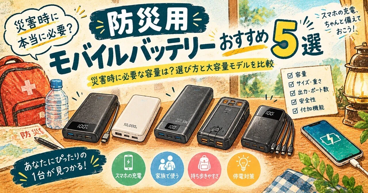 [5 Recommended Mobile Batteries for Disaster Prevention] What Capacity ...