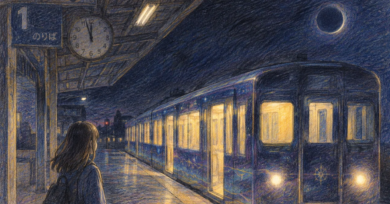 [Short-Short] It Comes After the Last Train｜霧の中の黒猫
