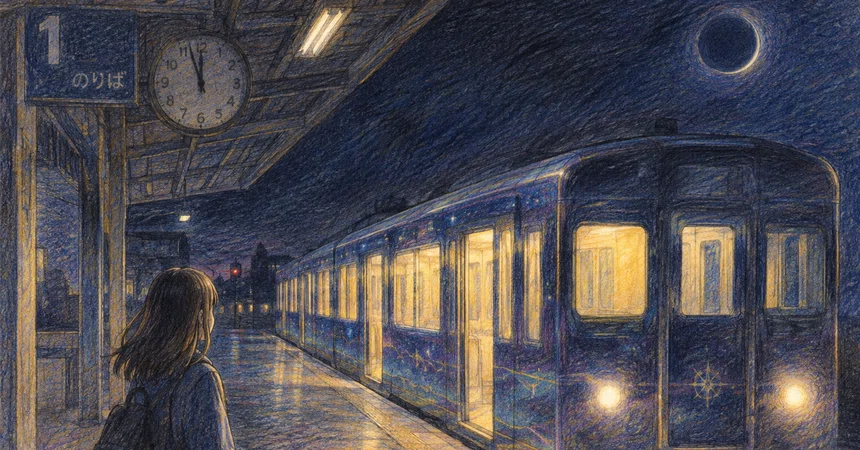 [Short-Short] It Comes After the Last Train｜霧の中の黒猫