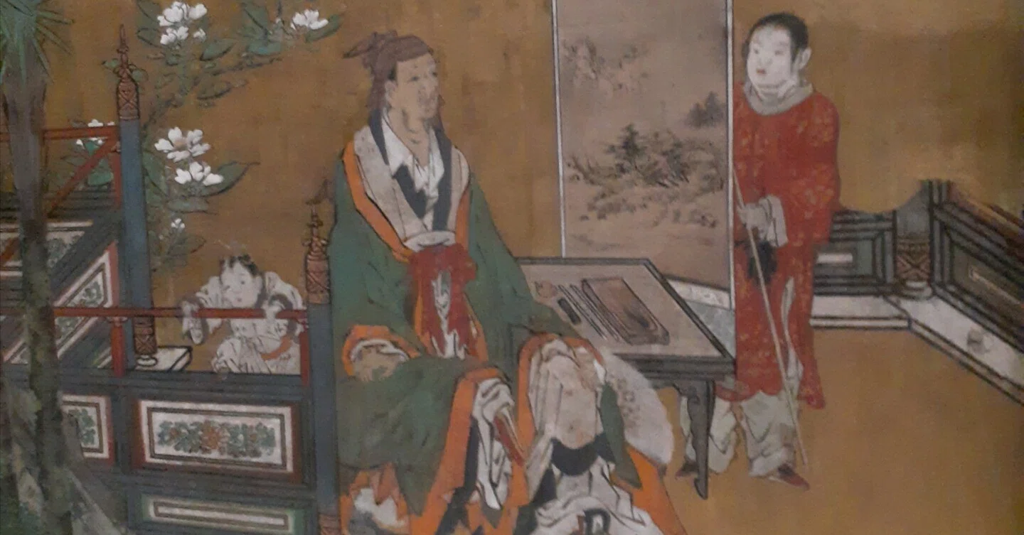 て*主様 掛け軸 人物画 仙人 琴棋書画 古美術 琴棋書画仙人図襖｜merumama