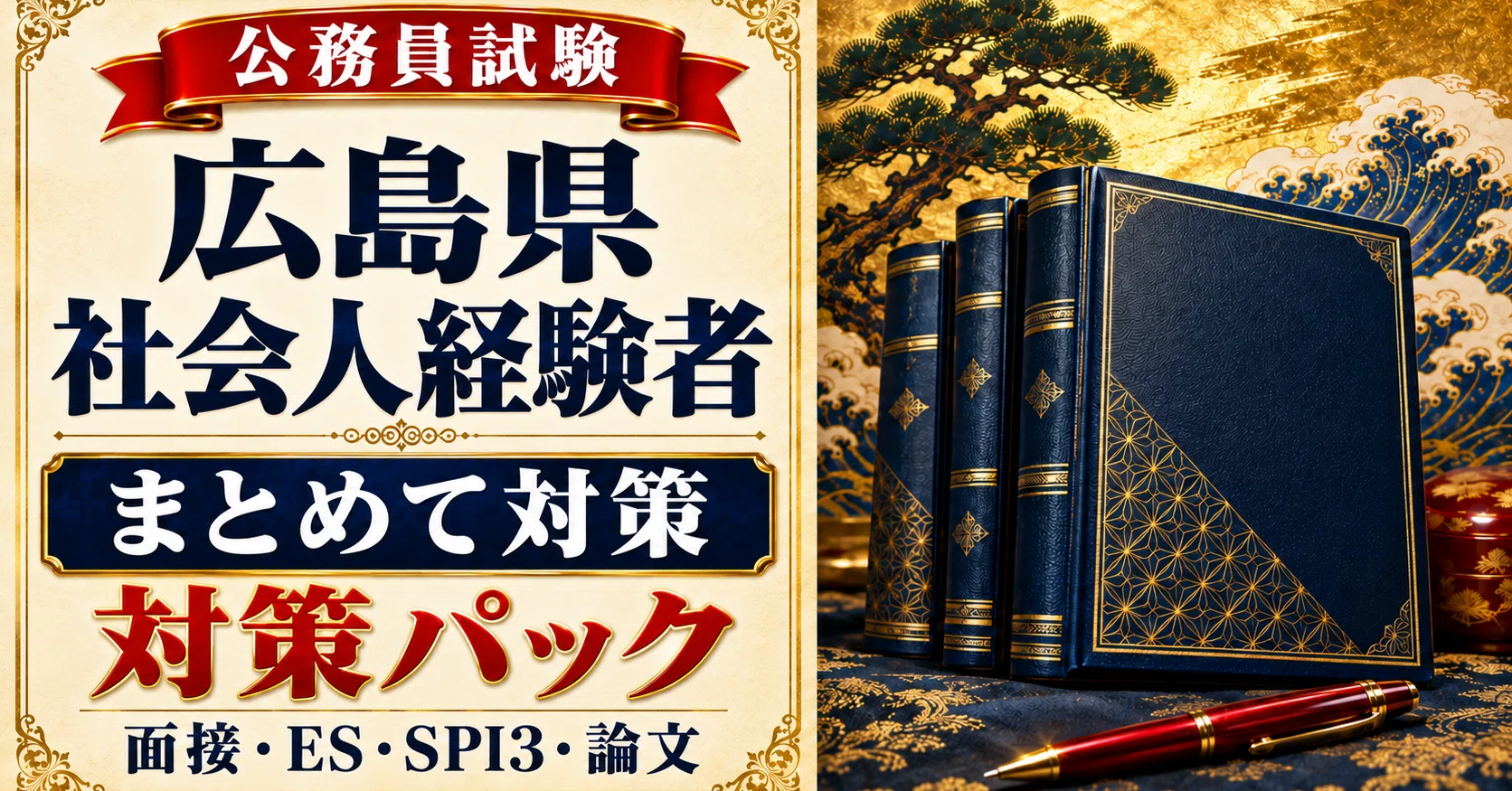 20%OFF】広島県 社会人経験者 対策パック｜たなか＠元府庁人事｜公務員