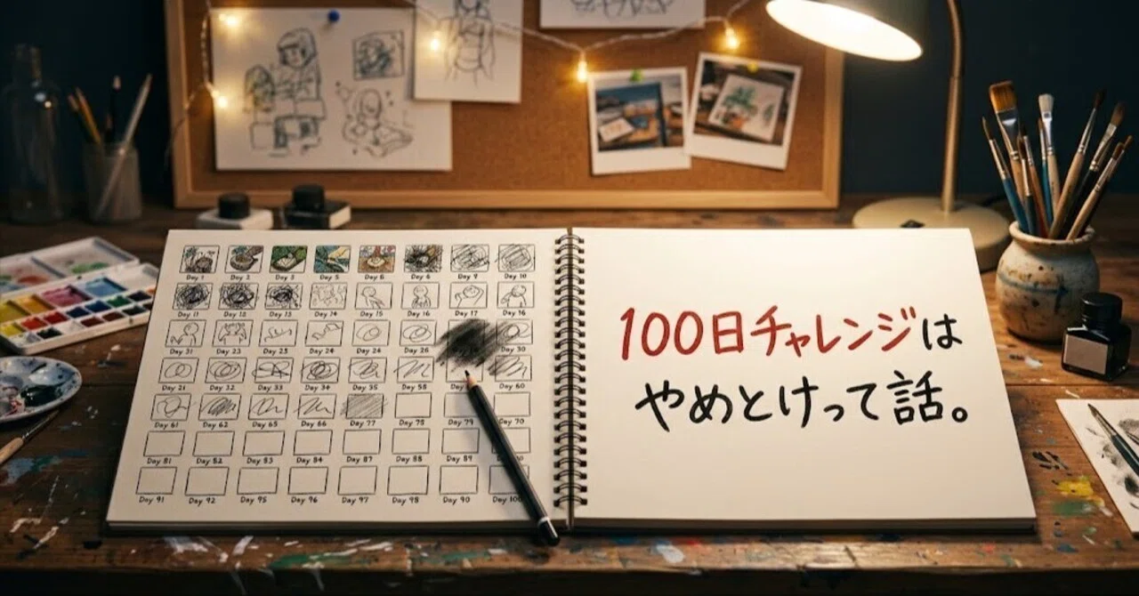 Why you should think twice about the 100-day challenge.｜みそかつの北沢