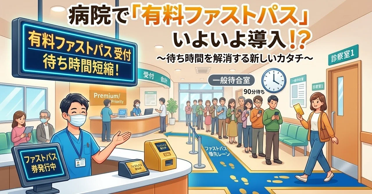 Is the 'Paid Fast Pass' Finally Being Introduced in Hospitals!? ~A New ...