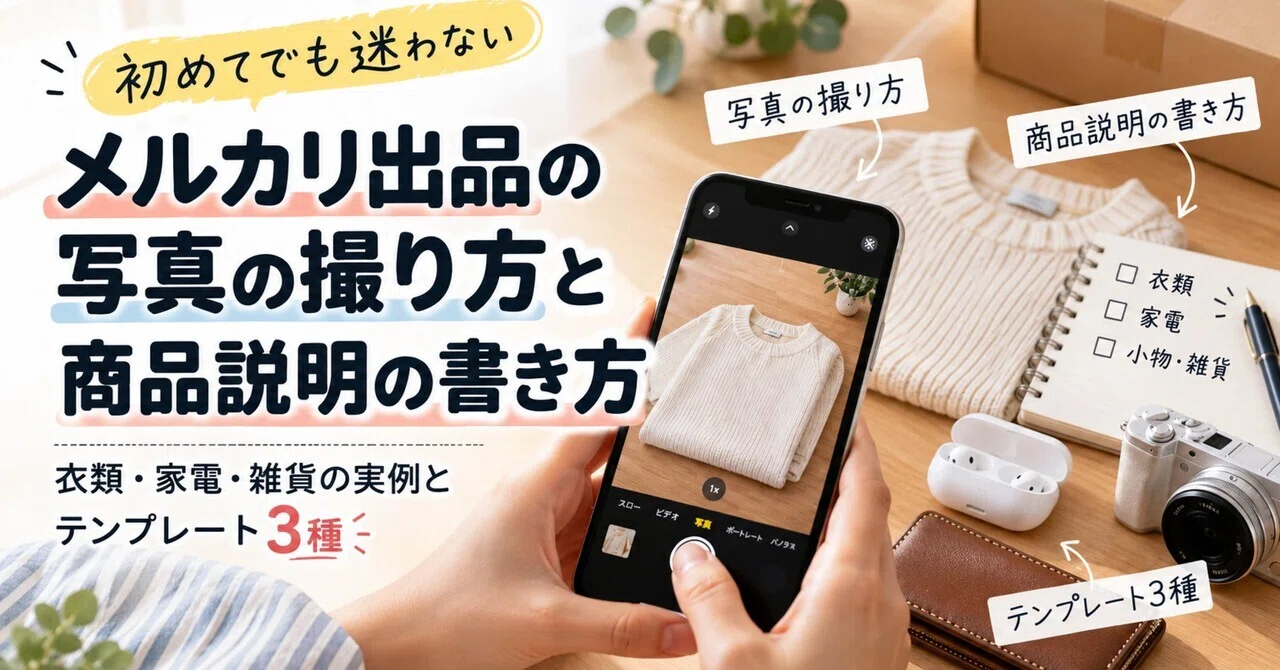 How to Take Photos and Write Product Descriptions for Mercari Listings ...