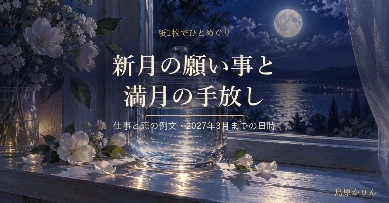How to Write New Moon Wishes and Release on the Full Moon | A One-Sheet ...