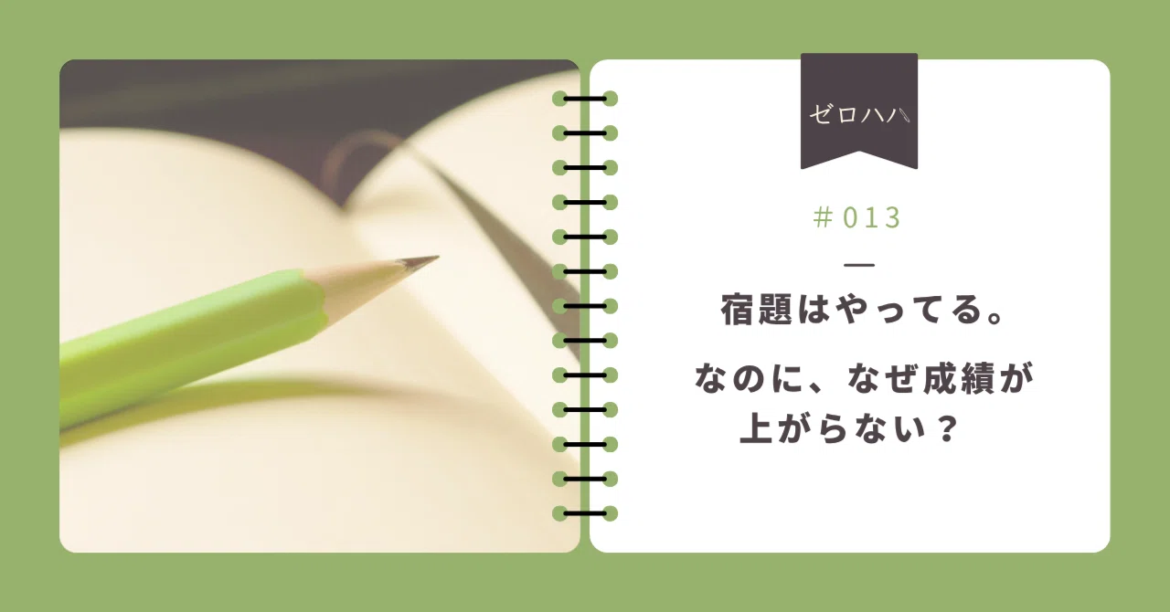 I'm doing my homework. So why aren't my grades going up?｜ゼロハハ｜中学受験偏差値ゼロの母