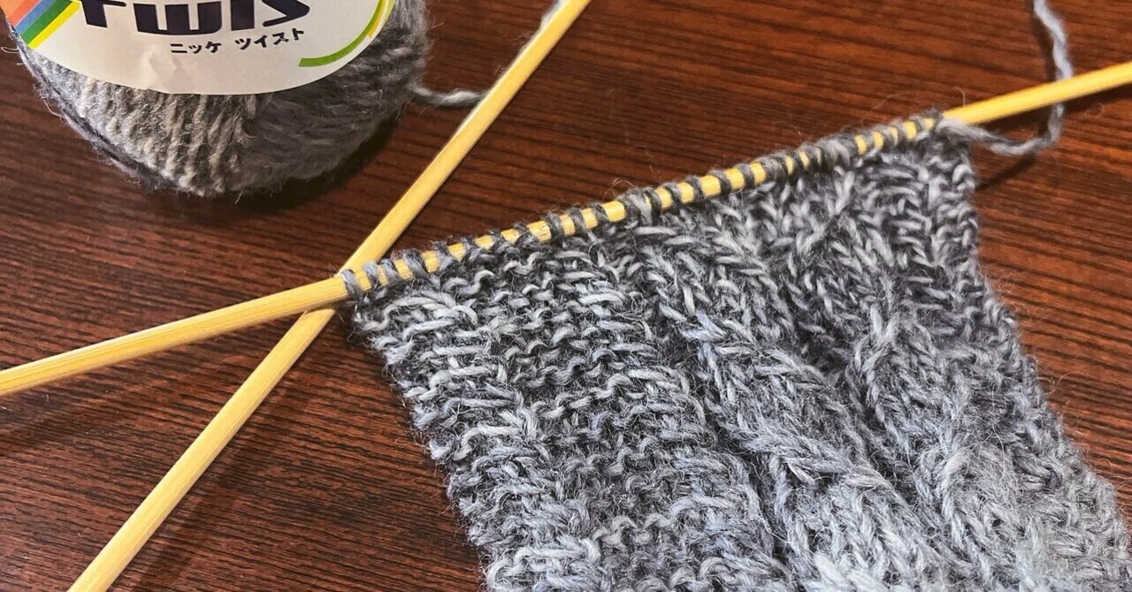 Knitting class resumes. Starting a gilet for my mother in a gray ...
